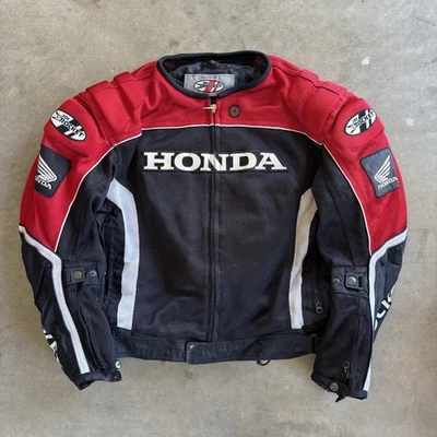 Chaqueta de carreras Joe Rocket x Honda de colección negra roja para hombre talla grande Foto 1 de 4