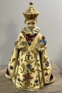 Vintage 788 Hand Painted Infant of Prague Infantulus Pragensis Italy Figurine - Picture 1 of 10