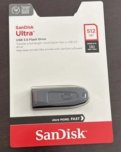 SanDisk SDCZ48-512G-AW46 USB 3.0 (512 GB) Ultra Flash Drive Brand New Sealed - Afbeelding 1 van 2