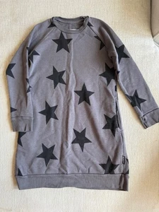 70 $ gebraucht, in einwandfreiem Zustand Nununu Star Kleid Mädchen 4-5 Jahre weiches Frottee - Bild 1 von 8