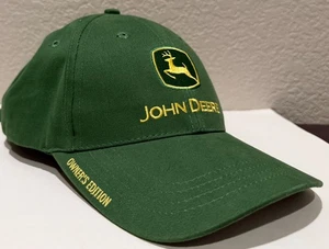 John Deere Owners Edition Adjustable Buckle Tuck Strap Hat Green 114640 - Picture 1 of 12