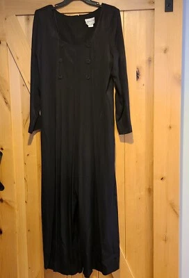 Mono De Colección Jeffrey & Dara Talla 11/12 Pierna Ancha Acampanado Pliegues Fluidos 3D Rosa EE. UU. Foto 1 de 4