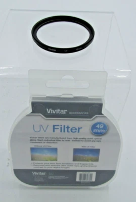 Vivitar 49mm UV  Lens Filter  w/ Case 0710-2 - Image 1 of 3