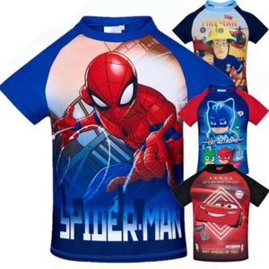 Boys Kids Children Swim Shirt Top Swimming T-shirt with UV protection Age 2 - 6 - Picture 1 of 8