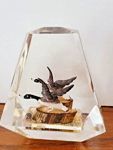  Scultura fermacarte vintage Lucite Canada oca - Foto 1 di 6