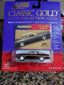 2000 Johnny Lightning Classic Gold Collection 1974 Ford Torino White Lightning - Bild 1 von 3
