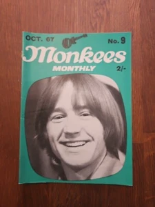 The Monkees Original 1967 UK Monthly Magazine No 9 October 1967 - Imagen 1 de 2