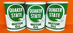 Quaker State Motoröl Dose Leerkarton 1 Qt. SAE 30 neu nie gefüllt ohne Deckel - Bild 1 von 10