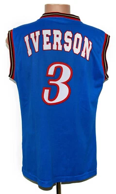 CAMISETA DE BALONCESTO NBA PHILADELPHIA SIXERS CAMPEÓN TALLA M ADULTO #3 IVERSON Foto 1 de 4