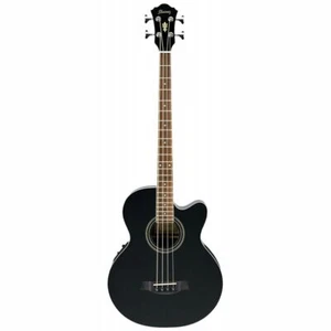 IBANEZ AEB8E-BK Acoustic Bass IN Black - Picture 1 of 1