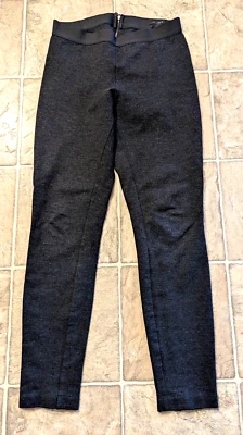 J.Crew sz 4R Pixie Ponte Knit Pants zipper back gray elastic waist 3470 - Image 1 of 4