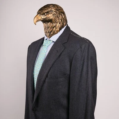 NWT $2650 PATRICK HELLMANN by ATTOLINI Wool 100'S Sport Coat Midnight 47US/57IT - Image 1 of 4