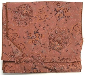 Vintage Seidentuch klassisch Paisley Hals Fransen Herbst Winter gedeckt Rechteck Flora - Bild 1 von 4