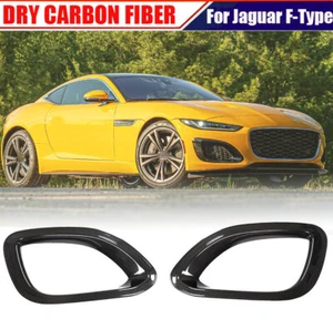 KIT DE CARROCERÍA cubierta de ventilación de aire con parachoques delantero de carbono seco apto para Jaguar F-Type X152 2021UP - Imagen 1 de 13