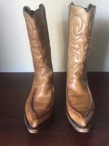 Herren Cowboystiefel 9 D Texas Brand Style 7544 Hellbraun - Bild 1 von 8