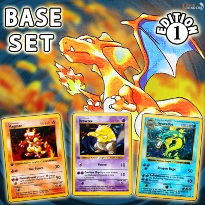 Pokemon Shadowless 1st Edition Base Set ALL CARDS Commons Uncommon Rares - Pick - Image 1 of 4