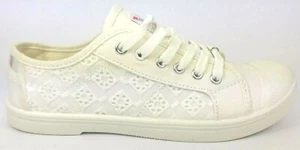 Victoria Couture Rose Fantaisie Chaussures en Toile Femme EUR 37 UK 4 Blanc - Imagen 1 de 9