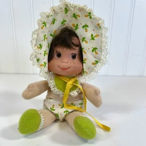Bambola vintage Mattel dolce bambino cofano fagioli 8" capelli castani occhi verdi scarpe 1980 - Foto 1 di 9