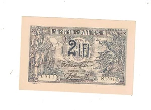 Romania 1920 2 Lei P27 Uncirculated - Picture 1 of 2