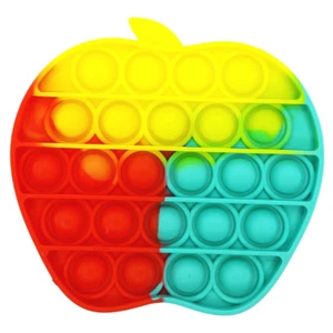 Calmante audible Rainbow Apple Push Pop juego burbuja para niños - Imagen 1 de 2