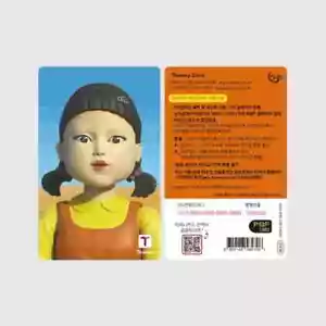 Squid Game Official Korea T-money Transportation Card Younghee Tmoney US SELLER! - Picture 1 of 2