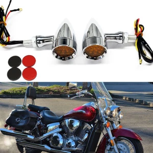 2X For Honda VT 750 1100 VTX 1300 1800 Motorcycle Indicators Turn Signal Lights - Picture 1 of 12