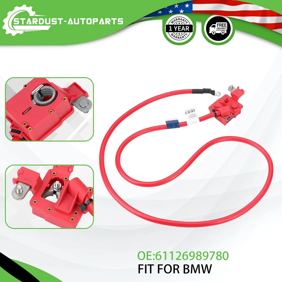 Cable de batería para BMW 525 528 530 535 545 550 Sedán E60 Serie 5 61126989780 Foto 1 de 4