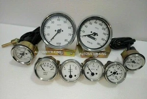 Smiths-52mm-Kit-Temp-Oil-Fuel-Oil Temp Gauge Volt +Amp Gauges +rpm+speedometer - Picture 1 of 5