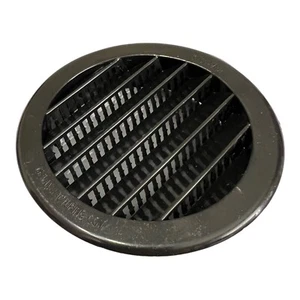3" Black Round Plastic Louver Soffit Air Vent Reptile Screen Grille Cover Pet - Picture 1 of 6