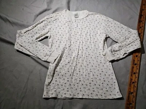 Vintage Gap Shirt Youth Girls XXL 2XL White Floral Allover Print Casual Tee Y2k - Picture 1 of 11