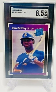 KEN GRIFFEY JR 1989 DONRUSS SGC 8.5 #33 VINTAGE BASEBALL - Picture 1 of 2