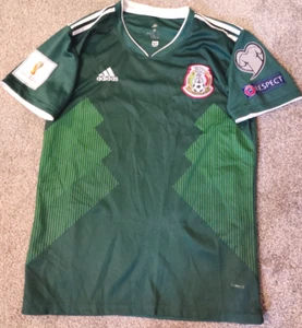 Mexico Adidas Jersey Russia 2018 World Cup Mens Sz M Green Futbol Soccer - Imagen 1 de 7