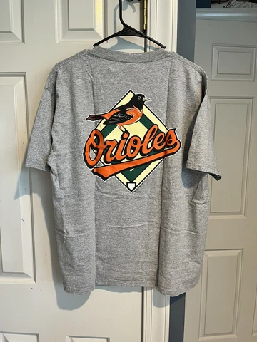 Vintage 00s Baltimore Orioles Script Field Gray T-Shirt Size LARGE Lee Sport Cover