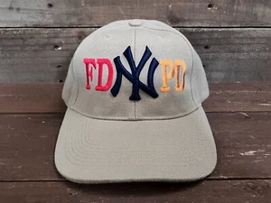 FDPD New York YANKEES - VINTAGE Hook n Loop Back Hat, SCARCE COLOR - Police Fire - Picture 1 of 6
