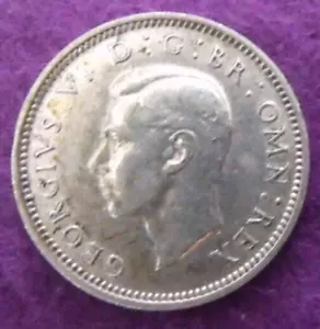 1942 GEORGE VI  SILVER SIXPENCE  ( 50% Silver )  British 6d Coin.   13 - Picture 1 of 2