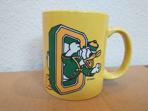 Vintage Oregon Ducks Coffee Mug Cup Disney Donald Duck Cover