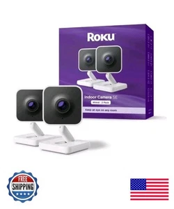 Cámara interior Roku SE / Paquete de 2 con cable - Funciona con Alexa y Google Home - Imagen 1 de 4