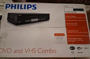Philips DVD und VHS Kombiplayer / DVP3345VB Videorecorder mit Fernbedienung und Kabeln Neu - Bild 1 von 7