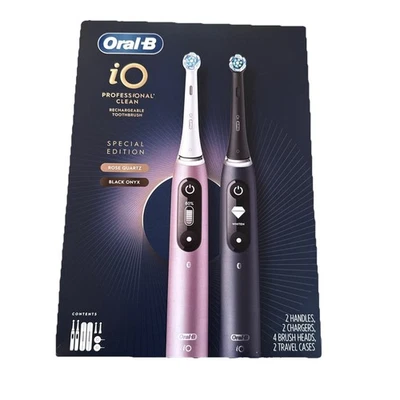 Oral-B iO Professional Clean SPECIAL EDITION, ROSE Quartz/BLACK Onyx. NEW !! - Image 1 of 4