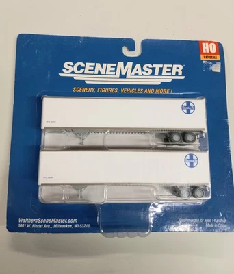 Walthers HO Scale 48' Stoughton Semi-trailer 2-pack Santa Fe 949-2254 - Image 1 of 4