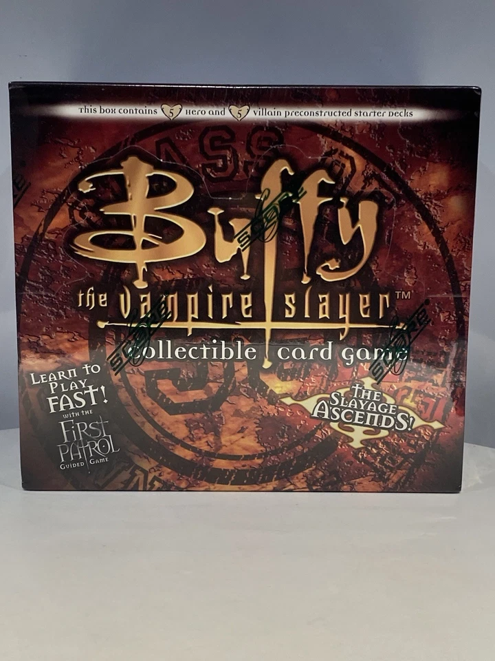 SEALED Buffy The Vampire Slayer CCG  Decks 5 Heroes 5 Villain Limited Edition  - Image 1 of 4