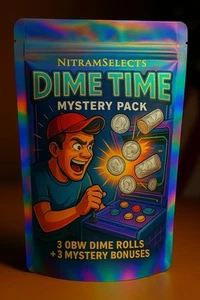 Dime Time Mystery Pack – 3 OBW Rolls + 3 Bonus Items | Silver Hunt | Unsearched - Picture 1 of 8