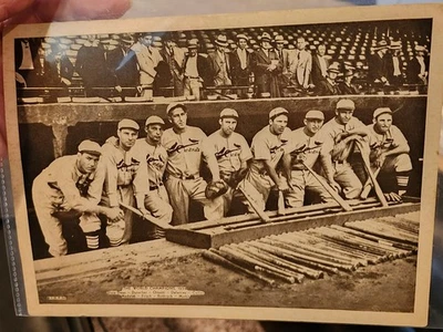 OCT. 1934 ST. LOUIS CARDINALS GAS HOUSE GANG  8X6 TEAM PHOTO BY I.N.P. INC. - Image 1 of 4