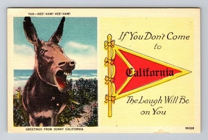 CA-California, saludos generales humorísticos, postal de recuerdo vintage - Imagen 1 de 2