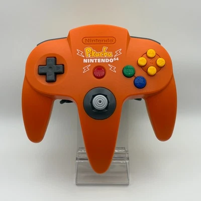 N64 Controller Pikachu Pokemon Orange Yellow Nintendo 64 NUS-005 Limited Tested - Image 1 of 4