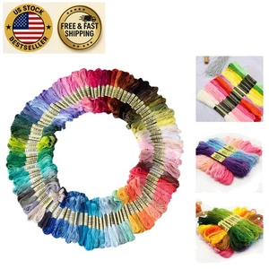 Rainbow Embroidery Floss - 50 Skeins Perfect for Crafting Friendship Treasures - Picture 1 of 9
