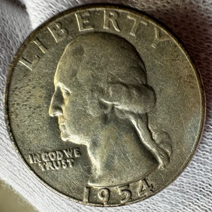 1954-S Washington Silver Quarter 25 Cents San Francisco 0339 - Bild 1 von 4