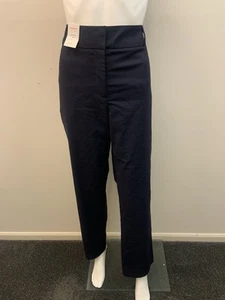 NEW JACQUI.E NAVY "STRAIGHT FULL LENGTH PANTS" SIZE 16 (# 1276 ) - Picture 1 of 4