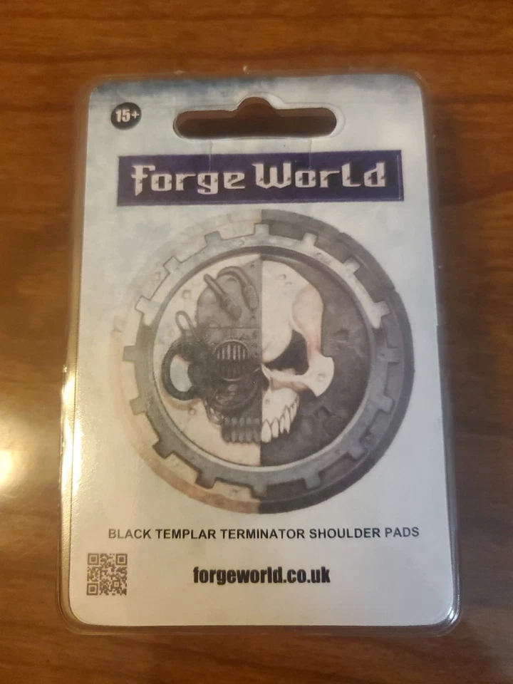 Almohadillas de hombro Forgeworld Black Templar Terminator Warhammer 40k Oop Foto 1 de 2