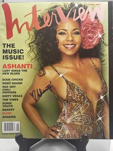 August 2002 Interview Magazine - Ashanti cover and autograph with COA. - Picture 1 of 10